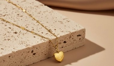 Golden Love Heart Necklace