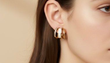 Triple Shine Hoops Earring
