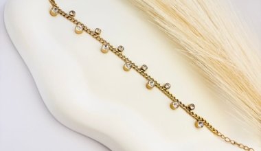 Crystal Drip Charm Bracelet