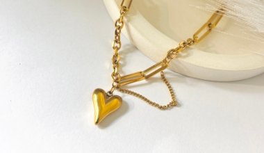 Chain Heart Statement Necklace